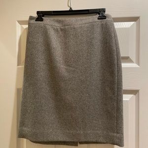 Wool pencil skirt